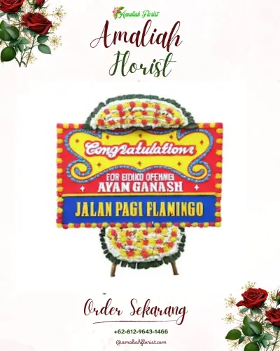 Bunga Papan Congratulation di Mendoyo Dangin Tukad